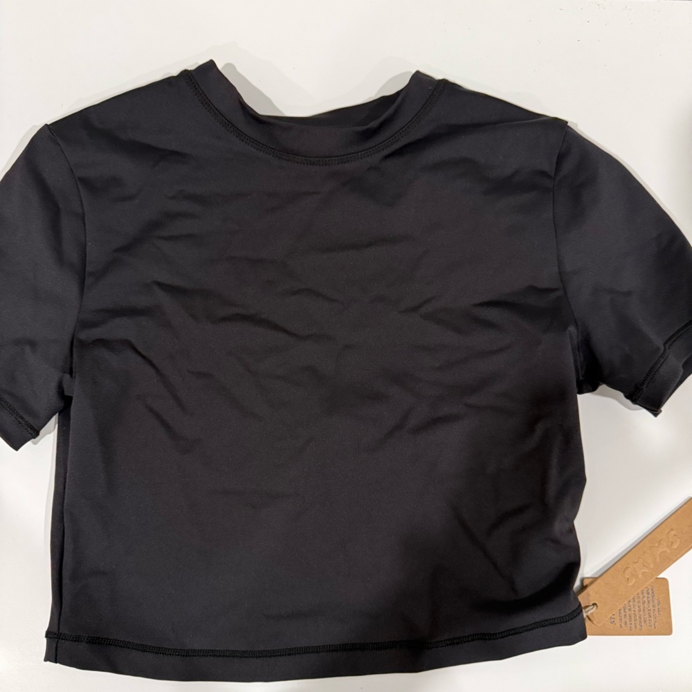 SKIMS RECYCLED BLACK SWIM SHIRT